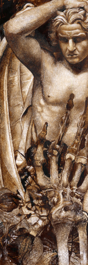     encre sur rhodo&iuml;d24 X 8 cm