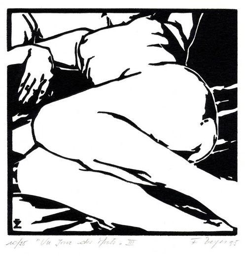     linogravure - 12 x 12 cm