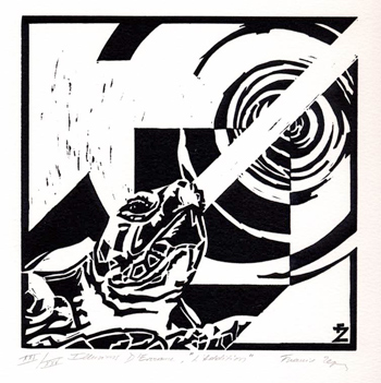     linogravure - 15 x 15 cm