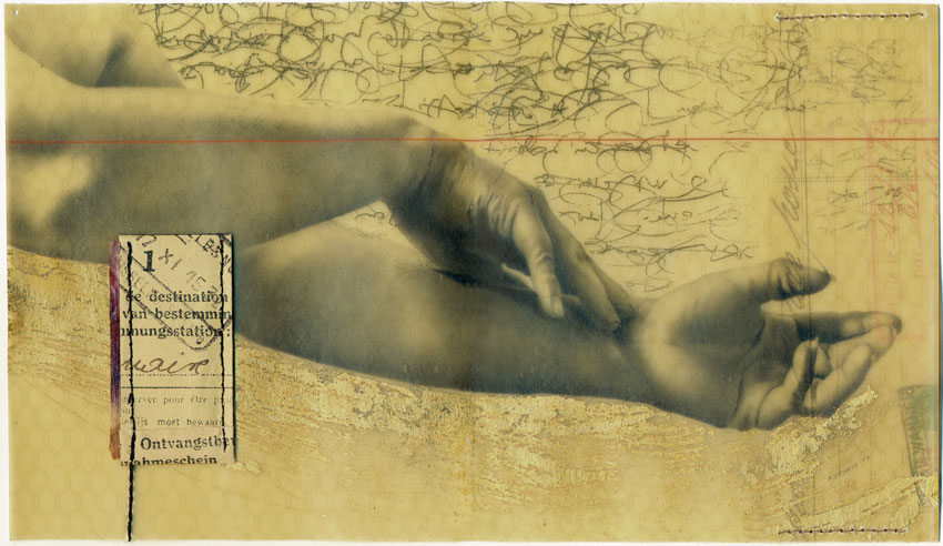     crayon graphite / papier paraffin&eacute; - callligraphie de Joseph Orban  - 14 x 21 cm - 
