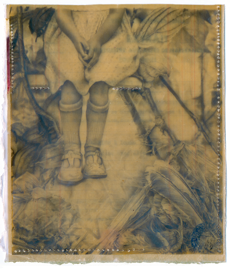     crayon graphite / papier paraffin&eacute; - 21 x 14,5 cm