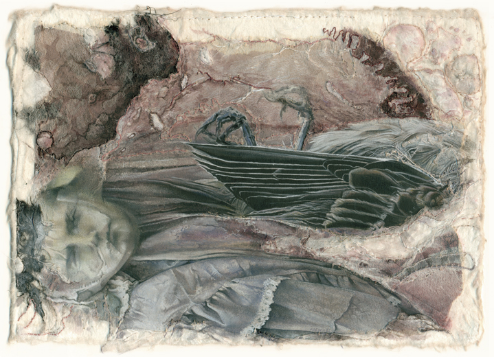     technique mixte sur papier - 15 x 21 cm