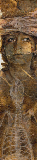     2008acrylique sur carton toil&eacute;29,5 x 7 cm